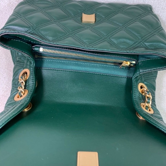 NEW Tory Burch Soft Fleming Norwood Green Convertible Shoulder Bag/Crossbody Bag - Picture 8 of 13